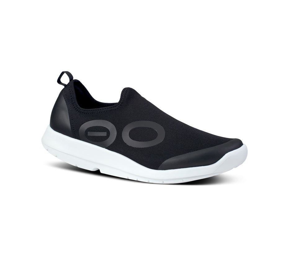 Oofos Men's Oomg Sport Low - Slip On Shoes Black / White ( QXMWG-8209 )